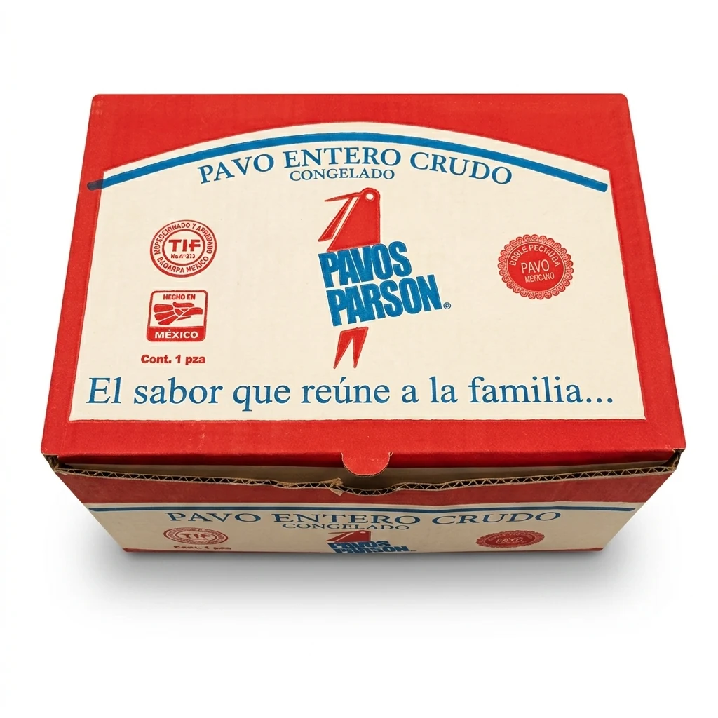 Caja de pavo natural Parson